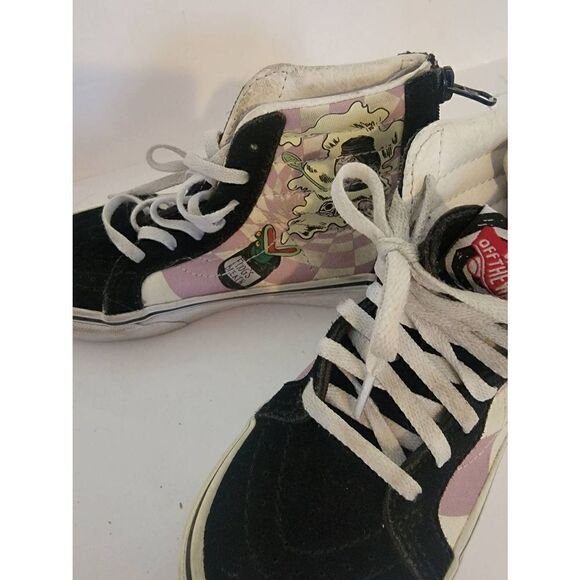 Vans x Disney\'s kids Black The Night Before Christmas Sk8 Hi Sneakers Size 12 main image 5